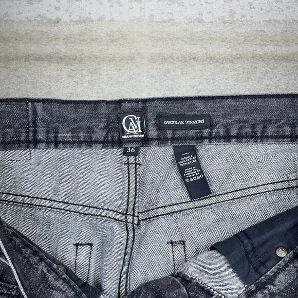 Vintage Y2K CVI Skater Jeans 36x32 Regular Straight Leg Black Wash Denim Rap - Picture 4 of 4